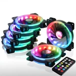 Ds 6PACK 120MM Rgb Pc Cooling Fans, Led Case With Remote Control For Com.... Fixed Price $49.53.