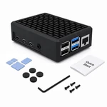 Iuniker Aluminum Case For Raspberry Pi 4 Model B, Fanless Passive Black. Fixed Price $14.52.