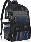 Heavy Duty Mesh Backpack For School, 30L Large Black Bag With Lap.... Fixed Price $35.99.