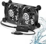 Eluteng Dual Cooling Fan - Whisper Quiet 80MM Usb With 3 Adjustable High. Fixed Price $19.26.