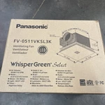 Panasonic FV-0511VKSL3K Whispergreen Select Nextgen Exhaust Fan With Led Light. Fixed Price $277.77.