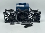 Montech RX120 Argb 120MM Rifle Bearing Reversed Case Fan - Black (3 Pack). Fixed Price $29.95.