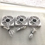 Lot Of 3X **lian Li** Dc 12V 0.18A 800-1900 Rpm Led 5V / 0,54A Cooling Fans. Fixed Price $29.99.