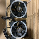 2-PACK Of Gamdias Aeolus M1 Skytech Proprietary 8-PIN Rgb Pc Case Fan 1201R. Fixed Price $29.51.