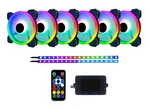 TL612L2SRGB Twilight 120MM Silent Dualring Color Changing Led Fan W/remote. Fixed Price $61.01.