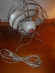 Rare Vint. "open Birdcage/open Stand" Desk Fan 4-BLADE 2 Logos Electric-works. Fixed Price $52.50.