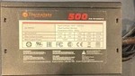 Thermaltake 500W Atx Power Supply, 20 Pin Sata, 1 Fan, Black, TTP-0500P-8. Fixed Price $25.00.