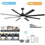 Large Contemporary High Cfm Ceiling Fans With Lights And Remote Control App. Fixed Price $190.79.