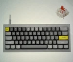 Keychron Q4 Qmk Custom 60% Mechanical Keyboard Silver Gray Gateron Red Switches. Fixed Price $69.95.