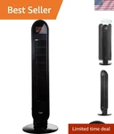 Whisper-quiet Tower Fan With Programmable Timer And Micro-blade Technology. Fixed Price $130.04.