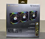 Gamdias 3 Pack 120MM Case & Reverse Blades Usb Hub, Argb Pwm Pc Fans. Fixed Price $47.99.