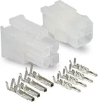 Molex Connector Lot, 5 Matched Sets, (4-CIRCUITS) W/18-24 Awg, Pin Size: Standar. Fixed Price $14.95.