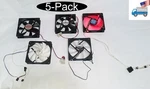 Mix 5-PACK: Zalman/ Antec/ Artic 120MM Pc Case Cooling FANS,3PIN/4PIN Molex. Fixed Price $24.00.