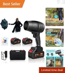 2025 Upgraded Leaf Blower With Dual 21V Batteries & Efficient Clean Technology. Fixed Price $47.07.