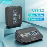 Phixero Usb 3.2 Hub 4 Ports Docking Station Type Splitter Adapter Multi. Fixed Price $18.04.