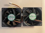 (lot 2) Evercool 80X80X25MM Cooling Fan W/ 3 Pin Connector EC8025M12SA. Fixed Price $16.00.