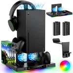 Cooling Fan & Dual Charging Stand For Xbox Series With Rgb Lights. Fixed Price $77.99.