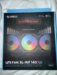Lian Uni Fan Infinity 140 Reverse Blade Single Pack Black 14RSLIN1B. Fixed Price $25.00.