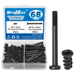 34 Sets (68PCS) Computer Cooling Fan Screws Kit, #6-32 X 30MM + M5 .... Fixed Price $15.23.
