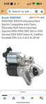 Irontree 10910 Professional New Starter Compatible With Chevy Silverado 1500.... Fixed Price $50.00.