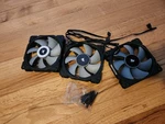 Corsair Fan, 120X120X25MM,12V, 1500A 200 Rpm, Black Frame Fan- 3 Ea. Fixed Price $18.99.
