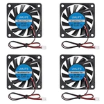 Umlife 4-PACK 60MM X 10MM 6010 12V Brushless Dc Cooling Fan 2PIN For Diy. Fixed Price $13.26.