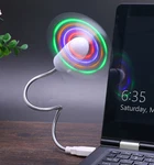 Led Light Usb Mini Fan Cooling Portable Flexible Laptop Desktop Computer. Fixed Price $24.85.