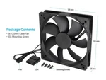 Rosewill 120 Mm Case Fan Long Life Sleeve Bearing Computer Air FLOW32.1 Cfm. Fixed Price $9.99.