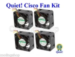 Cisco SG500-52MP Quiet Replacement Kit (4X New Fans) Low Noise. Fixed Price $99.95.