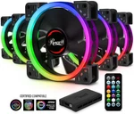 RGBF-23001 120MM Dual Ring Addressable Case Fan Hub Set, True Led. Fixed Price $49.99.