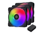 Silverstone Technology 3-PACK Of Air Blazer 120MM Argb Fans With Controller. Fixed Price $40.49.