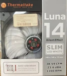 Thermaltake Luna 140MM Slim Series Led 15MM Cooling Fan. Fixed Price $15.00.