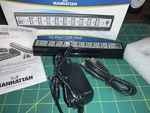 Manhattan 10 Port US8B Hub Hi Speed With Power Supply. Fixed Price $23.00.