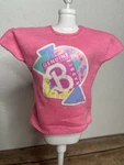 Rare 1980S Genuine Barbie Mail Fan Club Pink Top With Decal. Fixed Price $9.99.