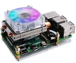 Geeekpi Raspberry 3 & 4 Fan, Low-profile Cpu Cooler With Rgb Cooling (silver). Fixed Price $39.99.
