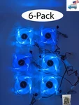 6-PACK: Enermax Twister 80MM Blue Led On/off Switch Gaming Pc Case Cooling Fan. Fixed Price $28.99.