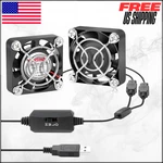 Small Computer Mini Usb Fans W/ Speed Control For Welding Helmet Vr Xbox 5V 2PK. Fixed Price $20.54.