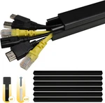 94.5'' Cable Raceway Kit Large 1"X1" Concealer Cord Cover Wall Black. Fixed Price $14.95.