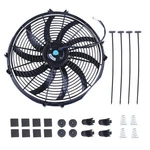 Batoneco 16" 12V 120W 1000 Cfm Slim Universal Electric Radiator Cooling Fan Kit. Fixed Price $64.16.