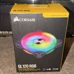 Corsair QL120 Rgb 120MM Case Fan Kit Multicolor Lighting 41.8CFM 1500RPM. Fixed Price $75.00.