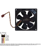 Fan Muffin Cooling 92MM 92X92X25 Delta DSB0912M Dell X755M 0.19A. Fixed Price $9.00.