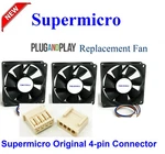 3X Replacement Fans For Supermicro FAN-0104L4 80X25MM 4-PIN Original Connector. Fixed Price $69.95.