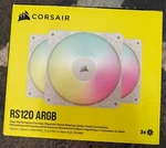 New Corsair RS120 Argb 120MM Pwm Fans 3-PACK White CO-9050185-WW. Fixed Price $38.95.