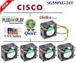 5-PACK Quiet Sunon Replacement Fans For Cisco SG550XG-24T Switch (18-DBA Noise). Fixed Price $119.95.