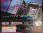 Msi Mpg X870E Carbon Wifi AM5 Amd Motherboard Atx DDR5 Dual Lan. Fixed Price $339.76.