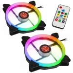 Raijintek Iris Rainbow Rgb Led Fans 2 Pack 140MM With Controller 0R400049. Fixed Price $46.43.