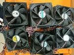 Lot Of 24 Brushless Fan DC12V 0.18A - 3PIN See Notes Various Models (*). Fixed Price $195.00.