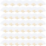 Aneco 48 Pieces Handheld Paper Fans Folding With Bamboos For Weddi.... Fixed Price $60.04.