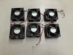 (6) Sunon EB60251B3-D00U-999 12V 0.77W 6CM 2-WIRE Silent Cooling Fan. Fixed Price $33.33.