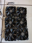 Lot 6 Fans New Corsair 120MM Case 12V Dc , Pin 0.30A. Fixed Price $27.00.